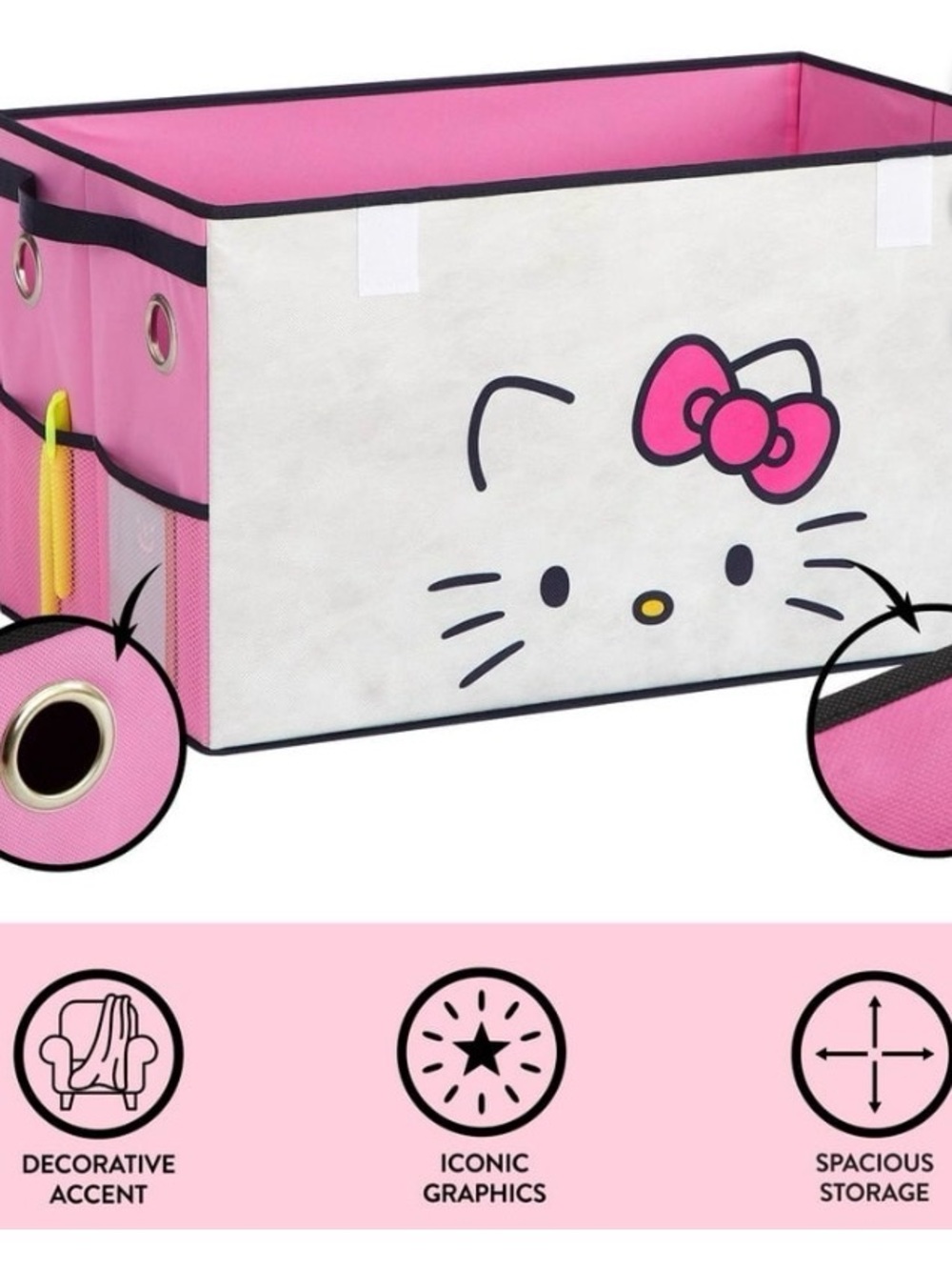 Hello Kitty Collapsible Storage Trunk - Picture 6 of 6